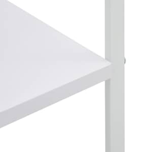 Skříňka na mikrovlnku bílá 60 x 39,6 x 123 cm kompozitní dřevo - obrázek 6