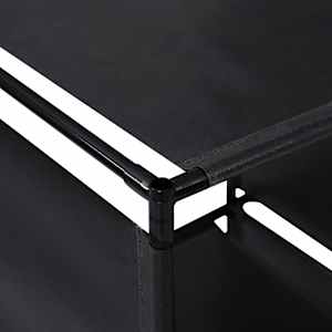 Policový regál Schodiště 130 x 45 x 170 cm textil - obrázek 4