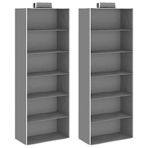 Viseč organizator za omaro 2 kosa s 6 policami blago