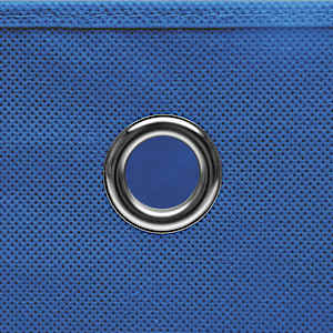Úložné boxy 10 ks modré 32 x 32 x 32 cm textil - obrázek 4