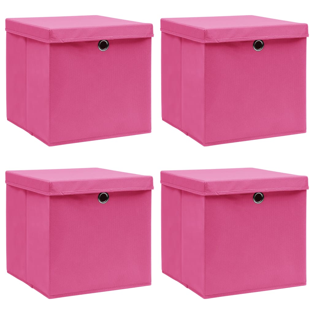 Set de 2 cajas de almacenaje fabricadas en tela 50x30x25 cm de color gris  antracita VidaXL
