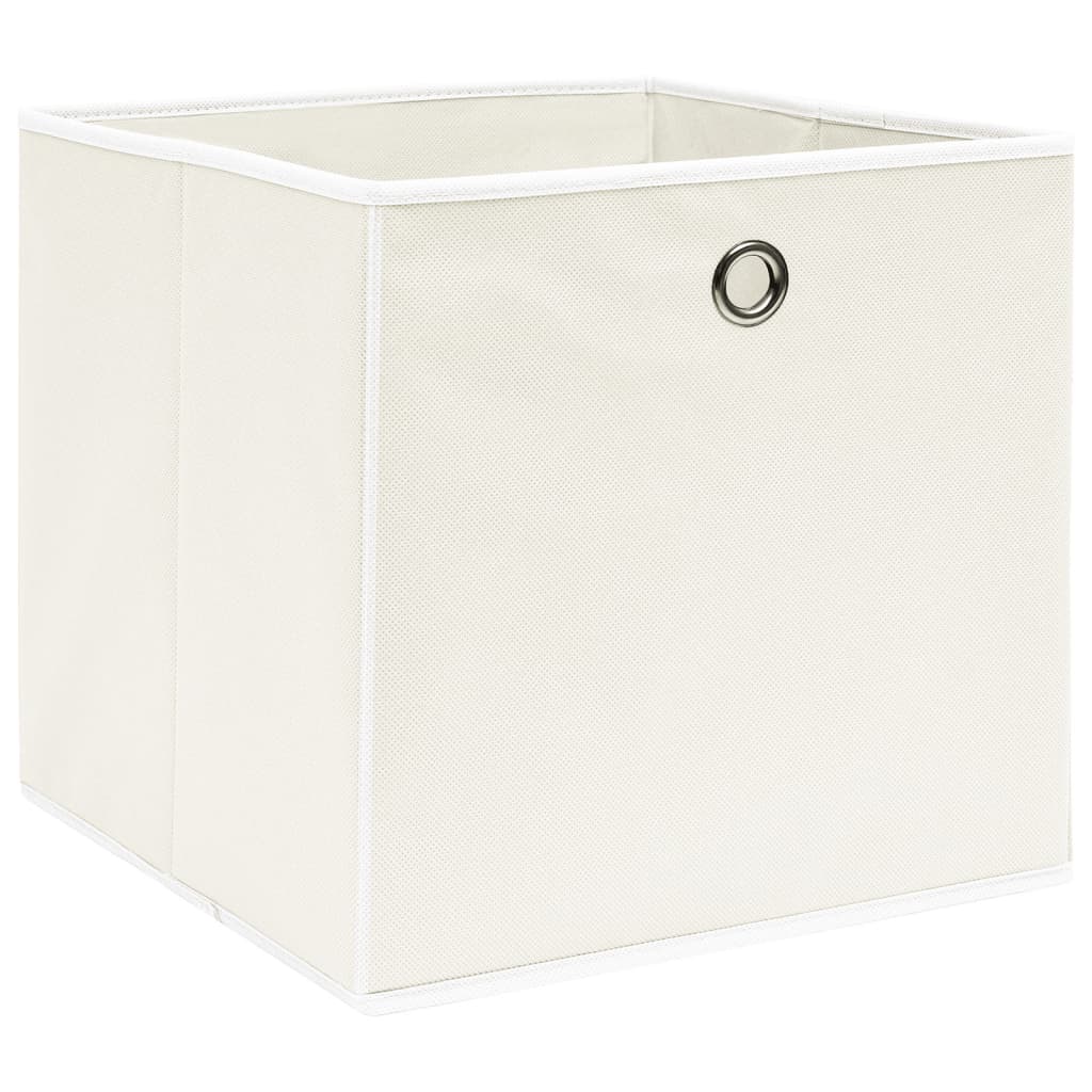 

vidaXL Opbergboxen 4 st 32x32x32 cm stof wit