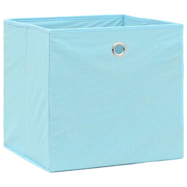 vidaXL hoiukastid 10 tk, helesinine, 32 x 32 x 32 cm, kangas