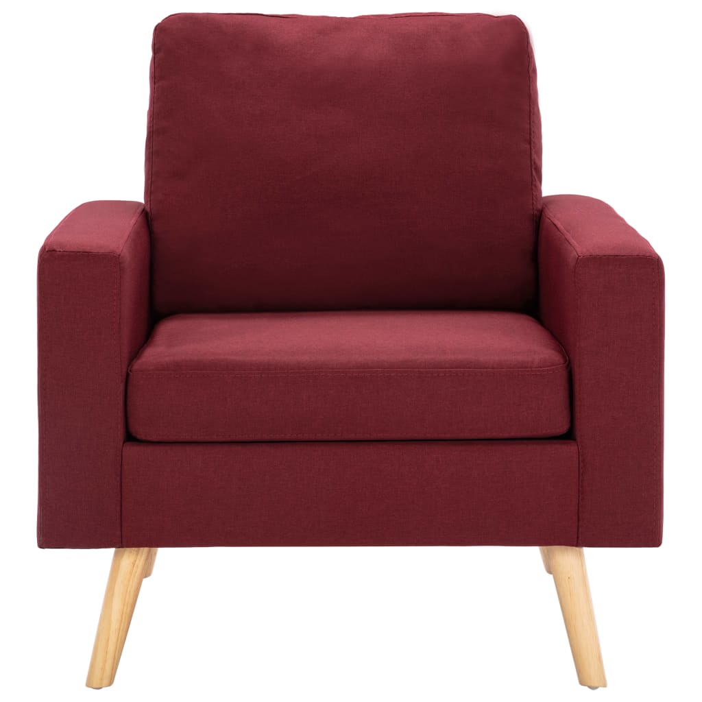 

vidaXL Fauteuil stof wijnrood