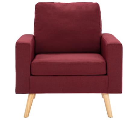 vidaXL Fauteuil stof wijnrood