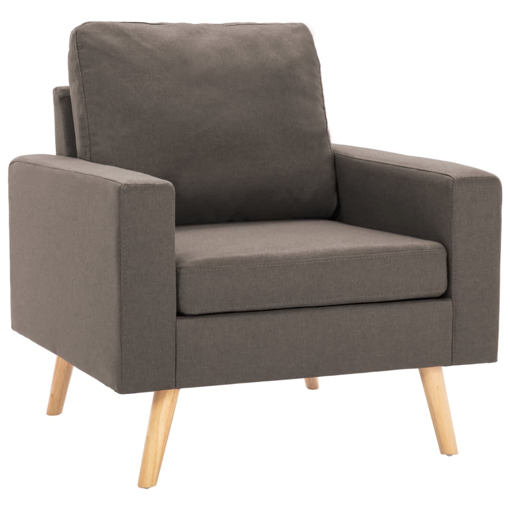 vidaXL Křeslo taupe textil