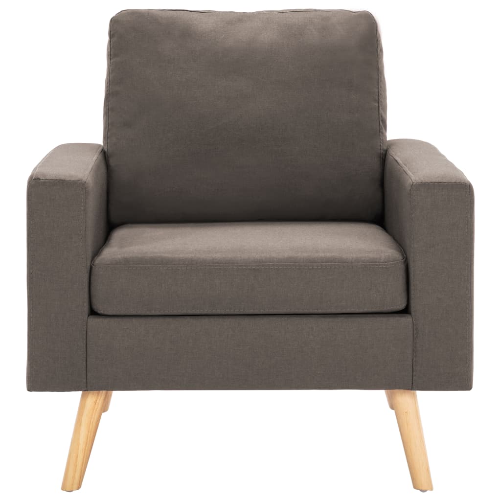 vidaXL Fauteuil stof taupe afbeelding