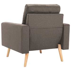 Křeslo taupe textil - obrázek 5