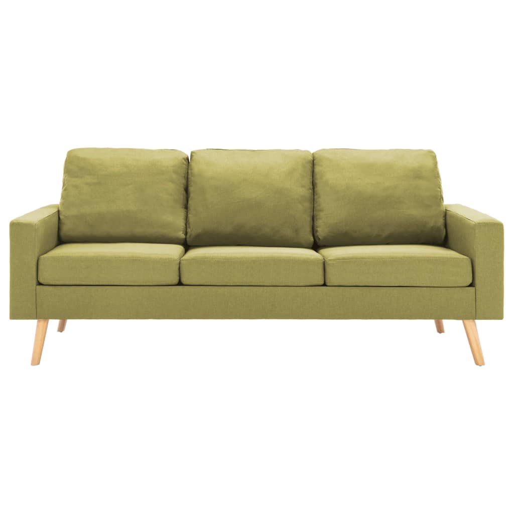 vidaXL 3-personers sofa stof grøn