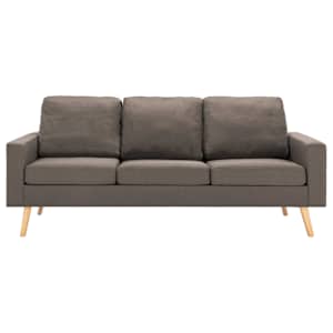 3místná pohovka taupe textil - obrázek 3