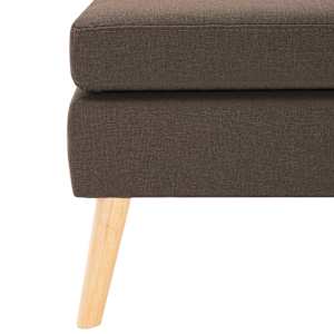 Podnožka hnědá textil - obrázek 4