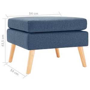 Podnožka modrá textil - obrázek 5