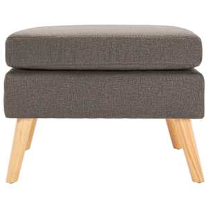 vidaXL Repose-pied Taupe Tissu