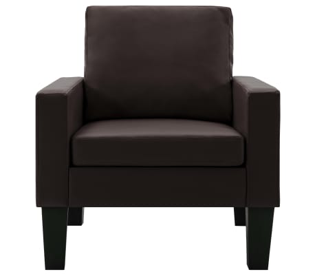 vidaXL Fauteuil kunstleer bruin