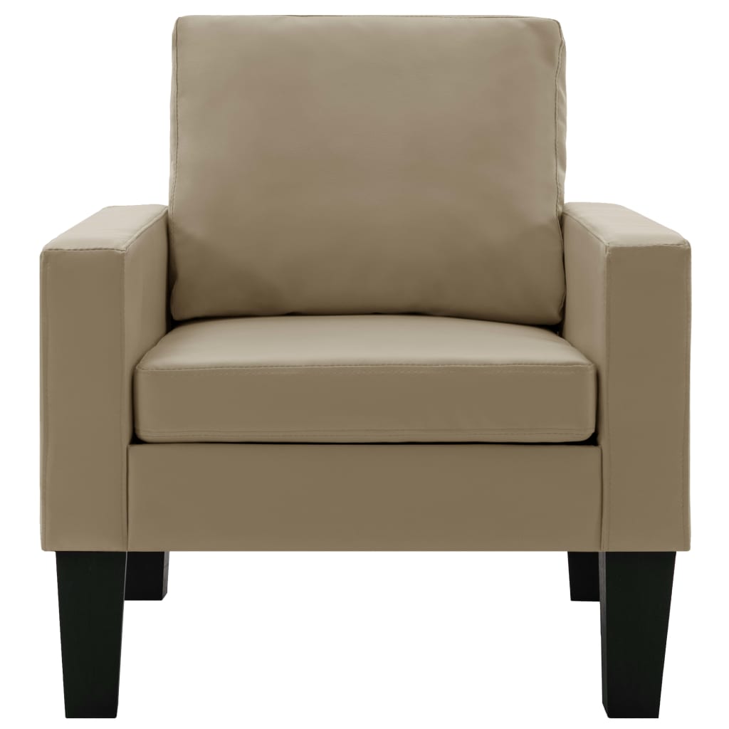 

vidaXL Fauteuil kunstleer cappuccino