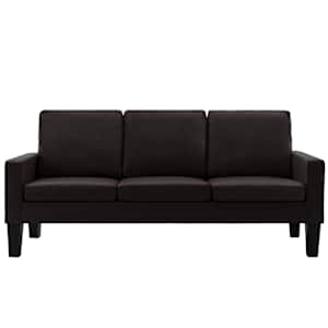 vidaXL 3-osobowa sofa, brązowa, sztuczna sk&oacute;ra