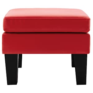 vidaXL Pakoja, raudonos spalvos, dirbtinė oda