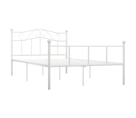 vidaXL Bedframe metaal wit 120x200 cm