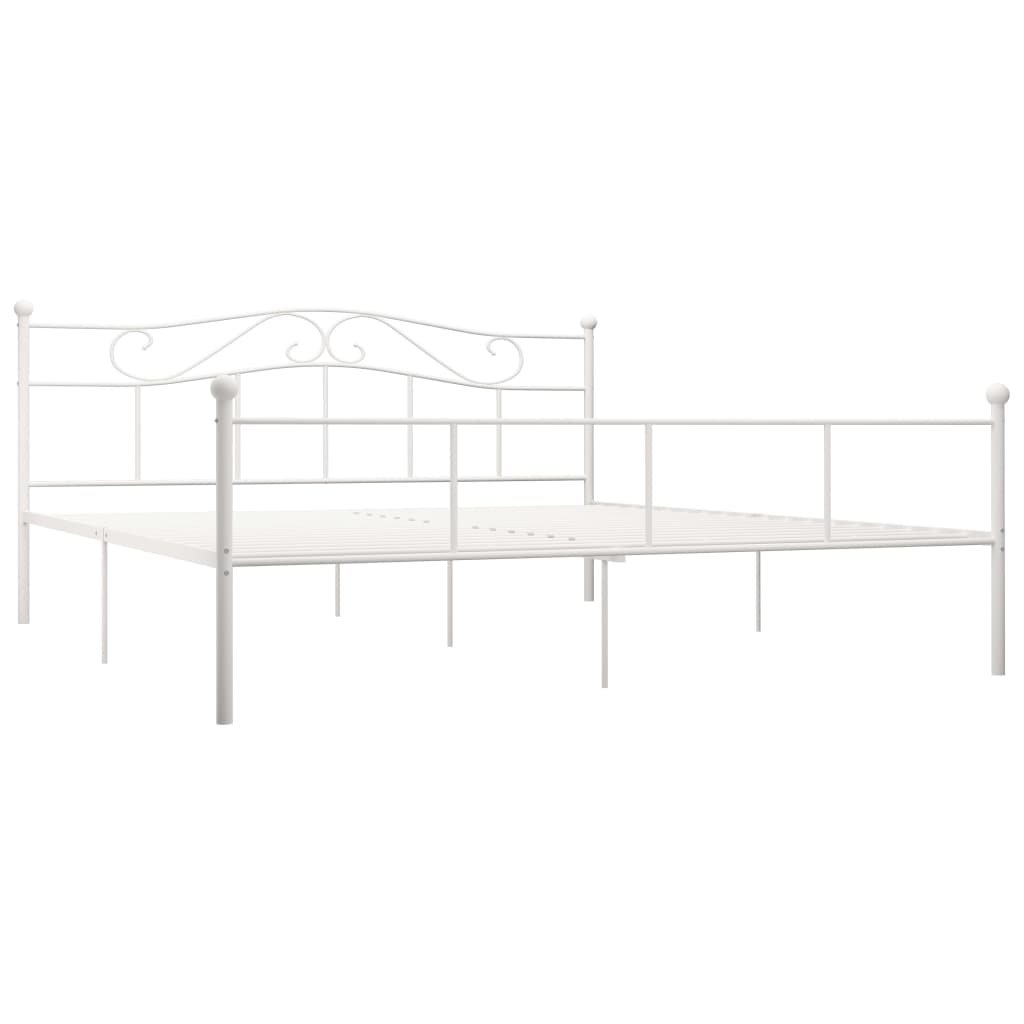 vidaXL Bedframe metaal wit 180x200 cm afbeelding