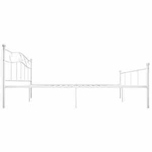 Rám postele bílý kov 180 x 200 cm - obrázek 4