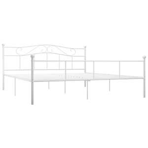 vidaXL Sengeramme hvit metall 180x200 cm