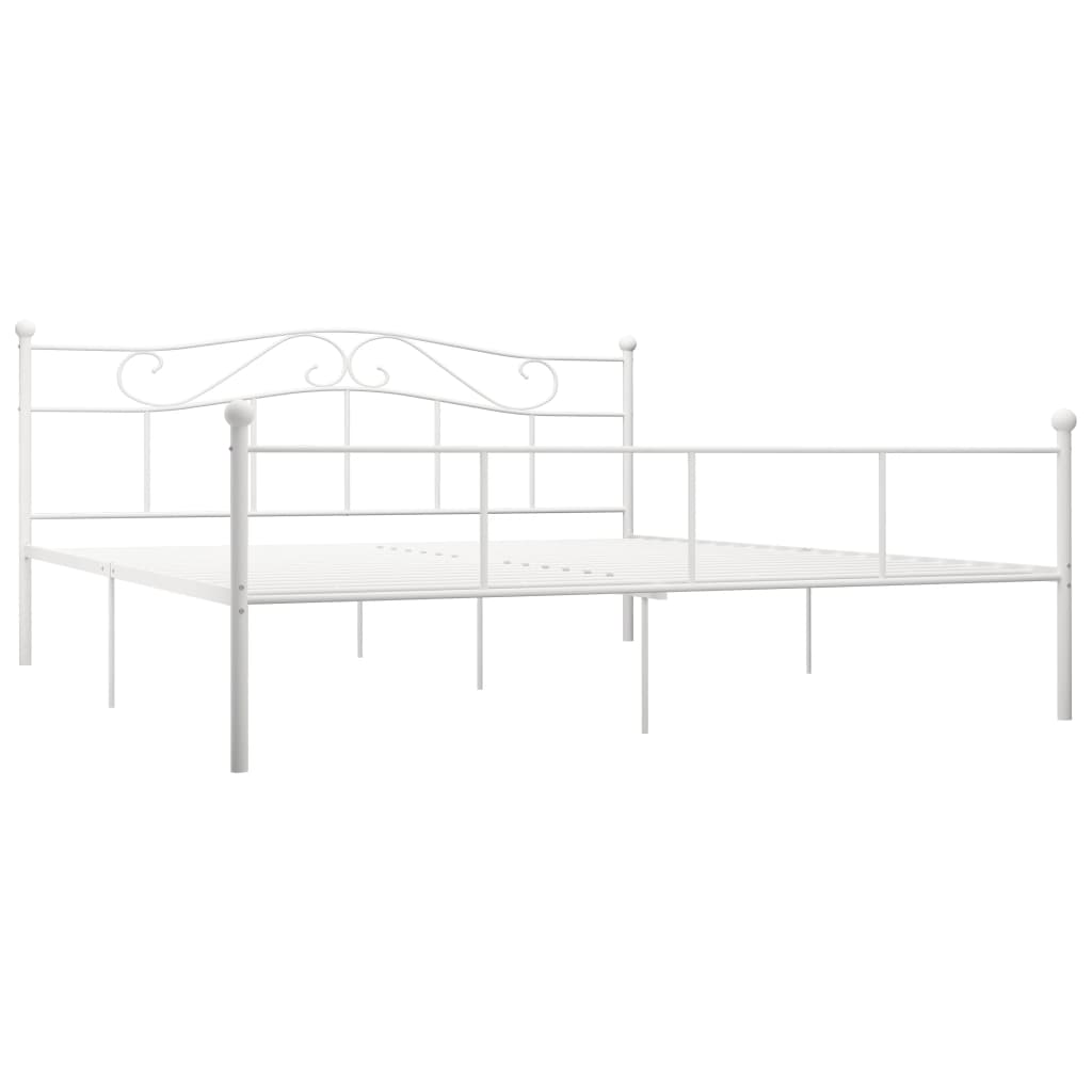 

vidaXL Bedframe metaal wit 200x200 cm