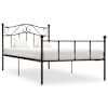 vidaXL voodiraam, must, metall, 100 x 200 cm