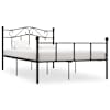vidaXL voodiraam, must, metall, 120 x 200 cm