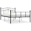 vidaXL voodiraam, must, metallist, 140 x 200 cm