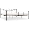 vidaXL voodiraam, must, metallist, 180 x 200 cm