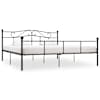 vidaXL voodiraam, must, metall, 200 x 200 cm