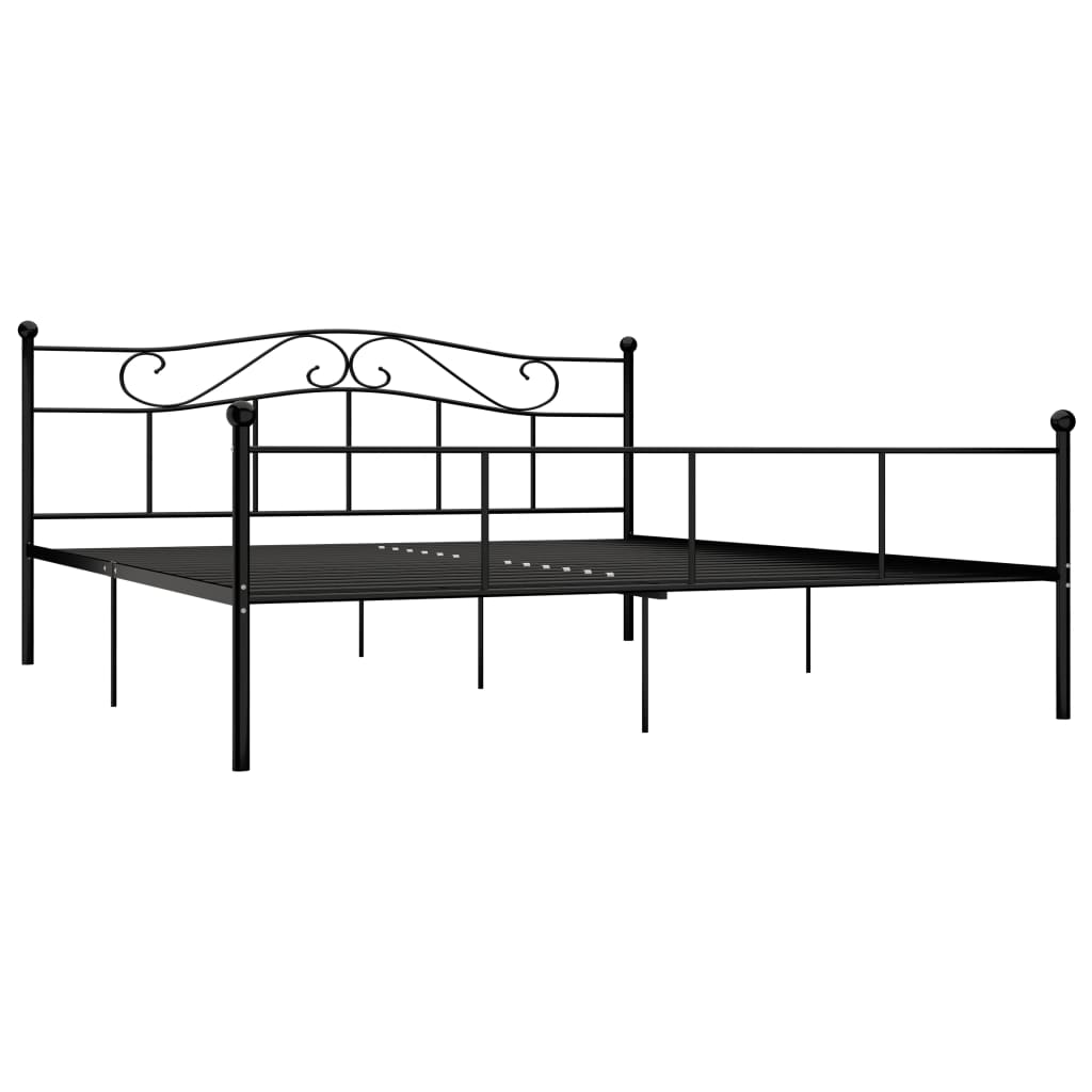 

vidaXL Bedframe metaal zwart 200x200 cm