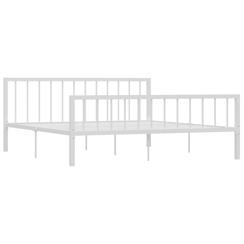 

vidaXL Bedframe metaal wit 180x200 cm