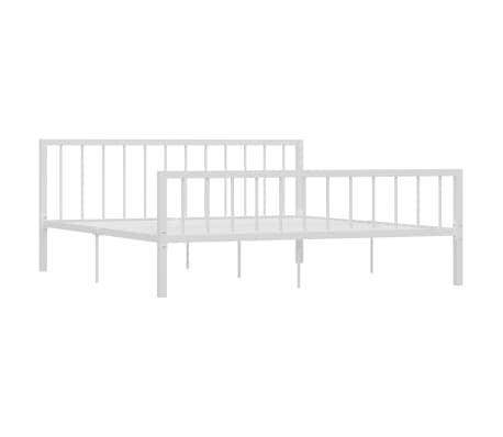 vidaXL Bettgestell Wei&szlig; Metall 180&times;200 cm