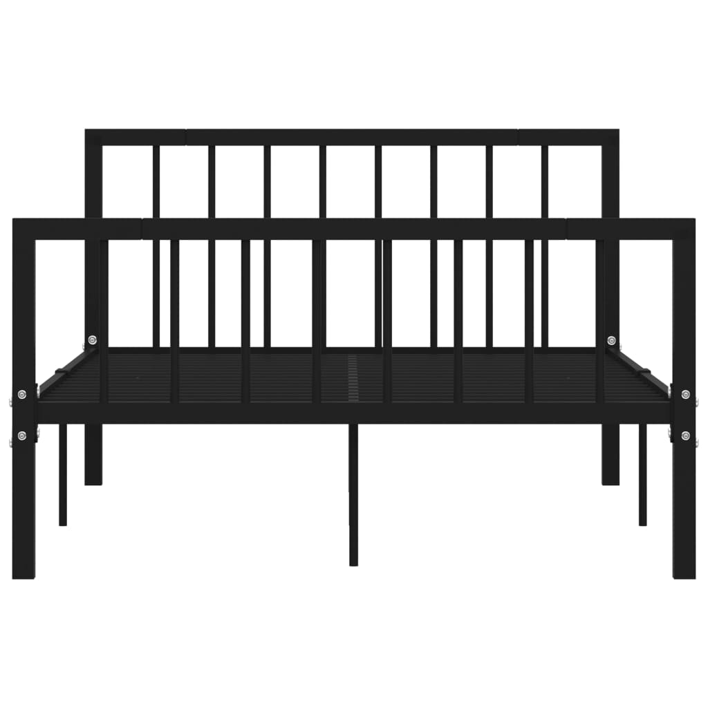 Alternativ bild 3 för VidaXl Sängram I Svart Metall 120X200 Cm