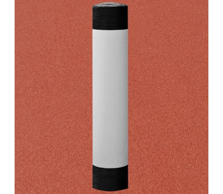 vidaXL Fieltro de bet&uacute;n para techo 1 rollo 5 ㎡ rojo