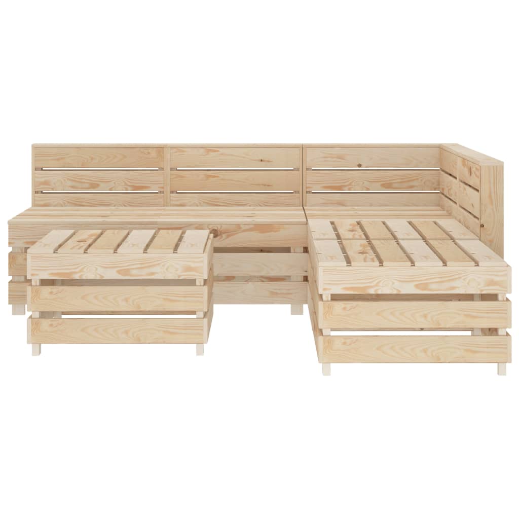 

vidaXL 6-delige Loungeset pallet hout