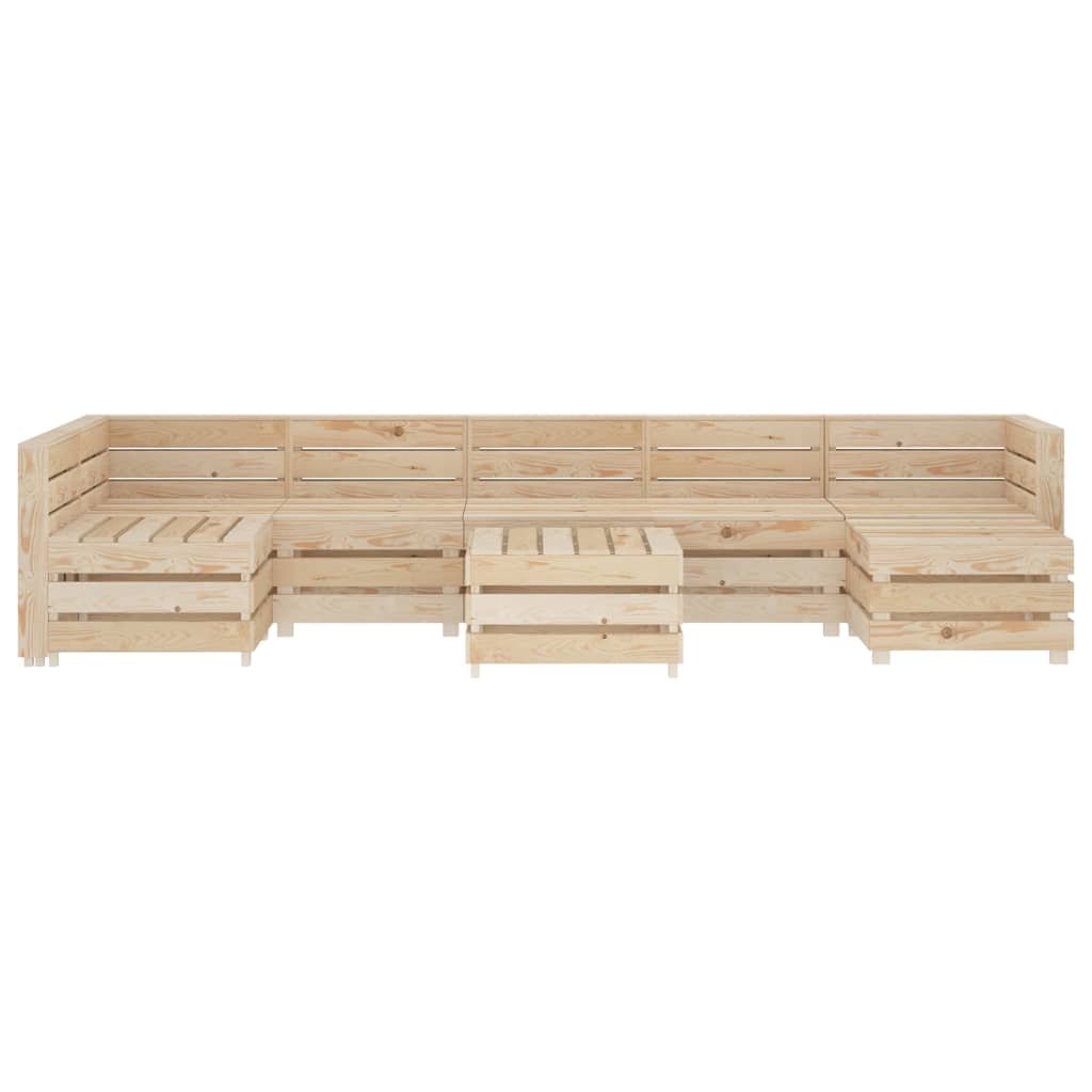 

vidaXL 8-delige Loungeset pallet hout