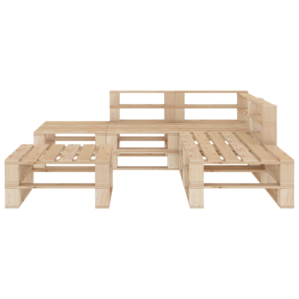 

vidaXL 6-delige Loungeset pallet hout