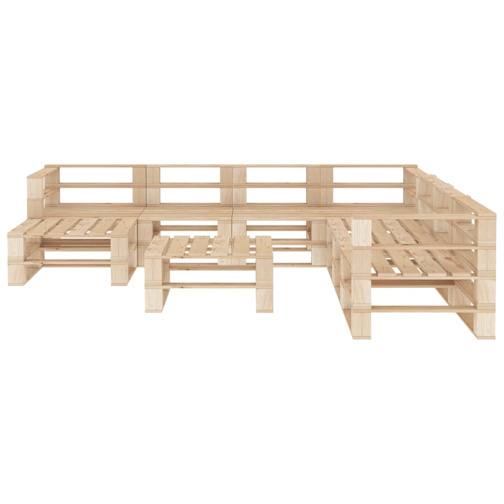

vidaXL 9-delige Loungeset pallet hout
