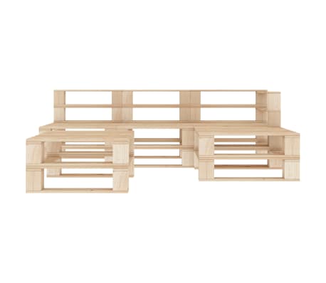 vidaXL 5-tlg. Garten-Lounge-Set aus Paletten Holz
