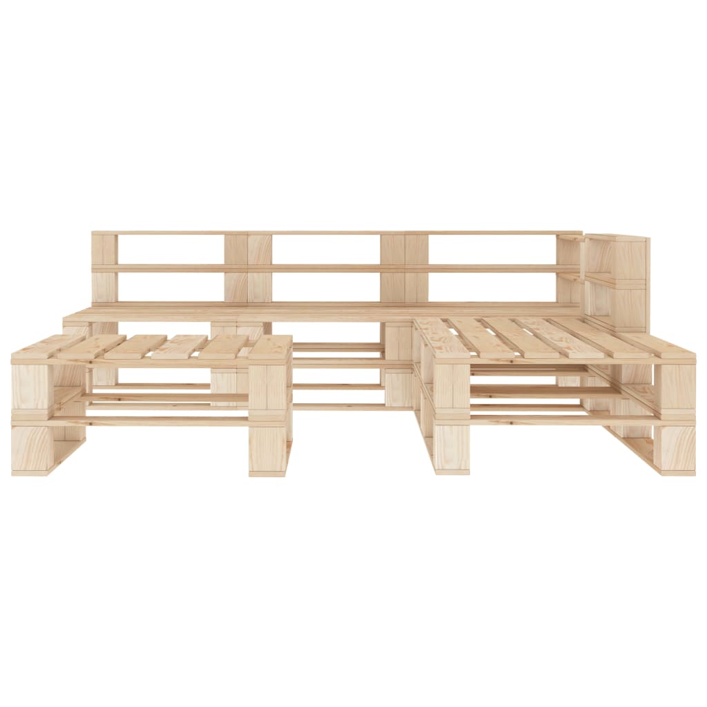 

vidaXL 6-delige Loungeset pallet hout