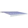 vidaXL mootoriga varikatus 350 x 250 cm, sinine ja valge