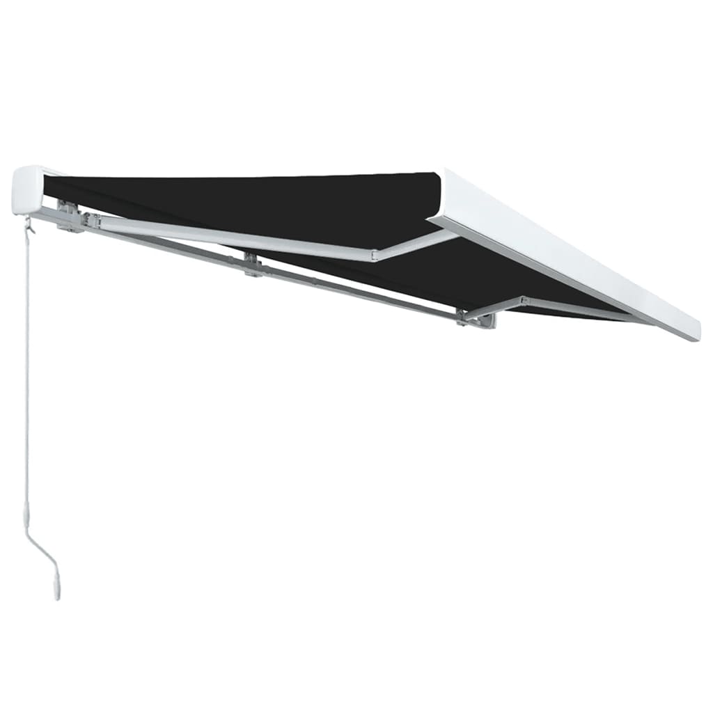 vidaXL Toldo de carrete manual gris antracita 500x300 cm