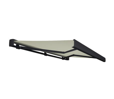 vidaXL Motorizuota kasetinė markizė, kreminės spalvos, 400x300cm