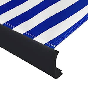Kazetová markýza s motorem 500 x 300 cm modrá a bílá - obrázek 4