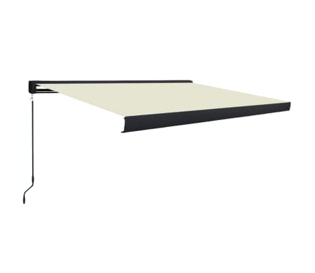 vidaXL Toldo manual com caixa 300x250 cm creme