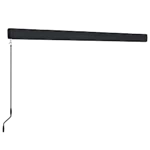 Kazetová markýza s ručním ovládáním 500 x 300 cm modro-bílá - obrázek 4