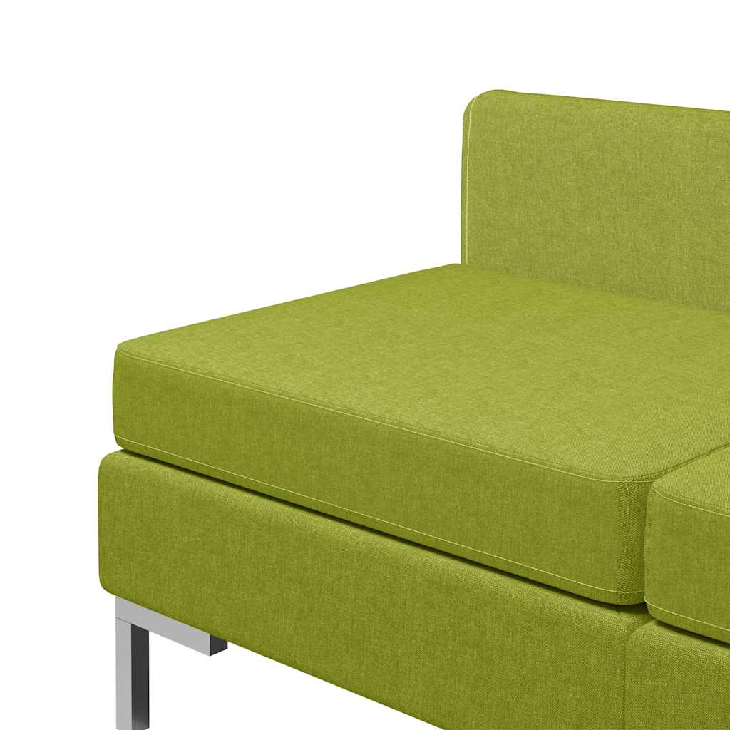 4dílná sedací souprava textil zelená - obrázek 6