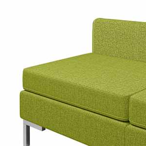 4dílná sedací souprava textil zelená - obrázek 6